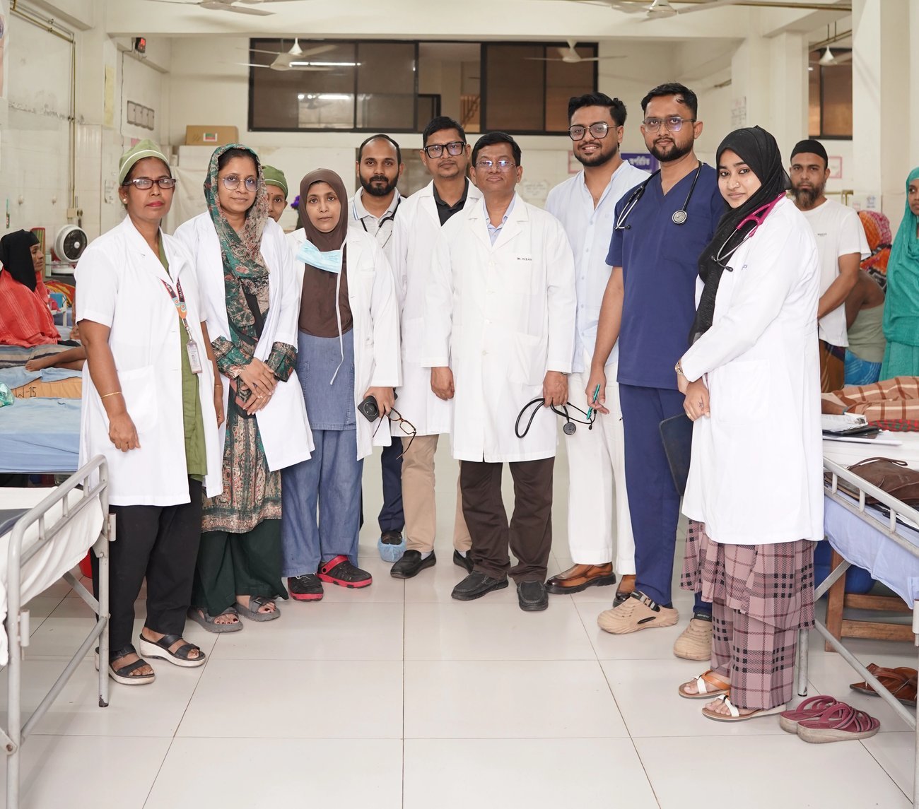 The adult cardiac surgery team at NICVD, Dhaka