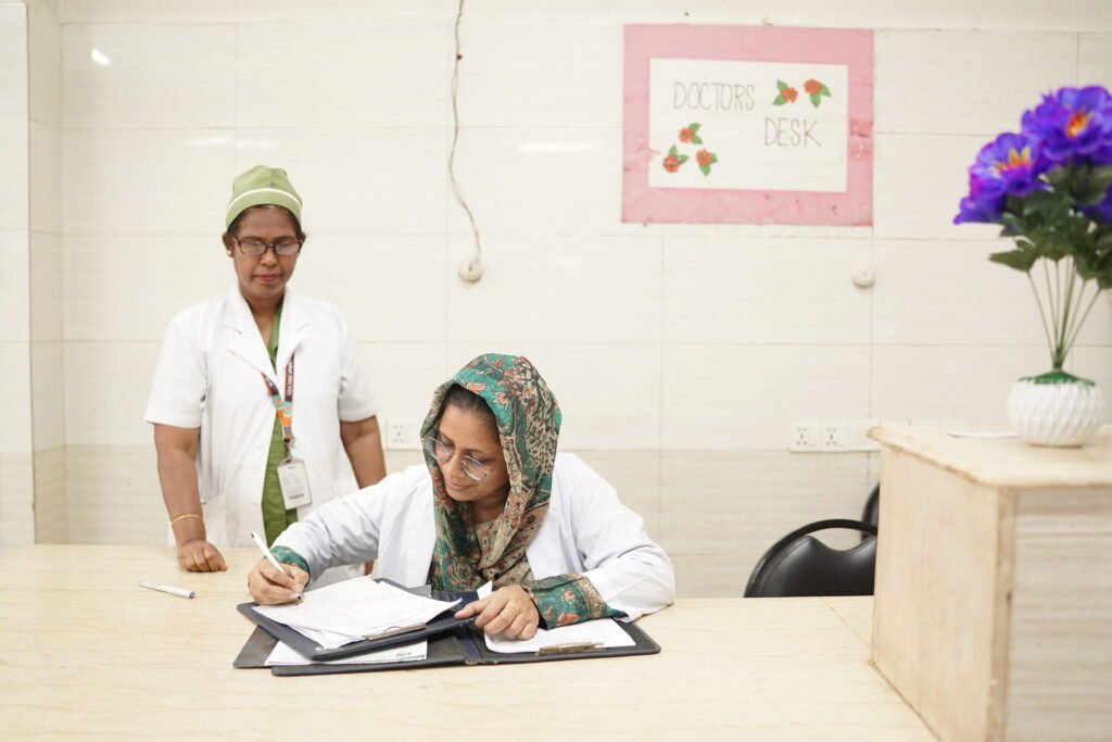 Doctors' desk in the cardiac surgery ward, NICVD