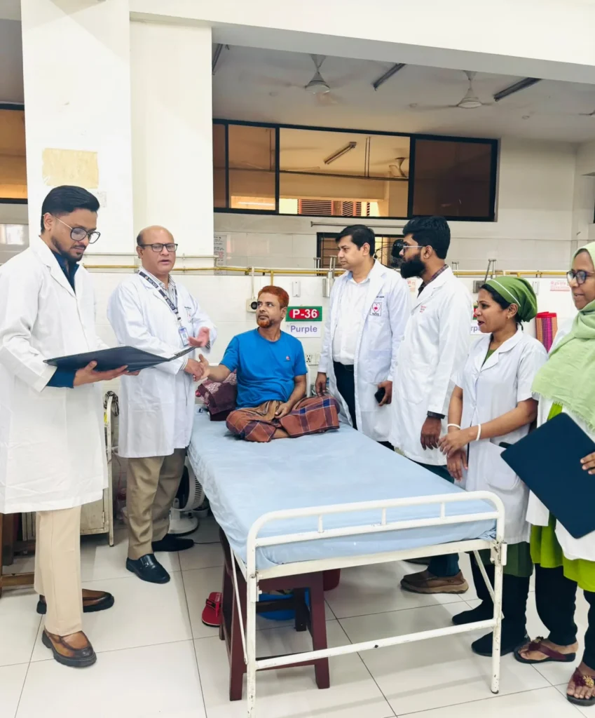Bedside Review with a Post-Operative Patient
