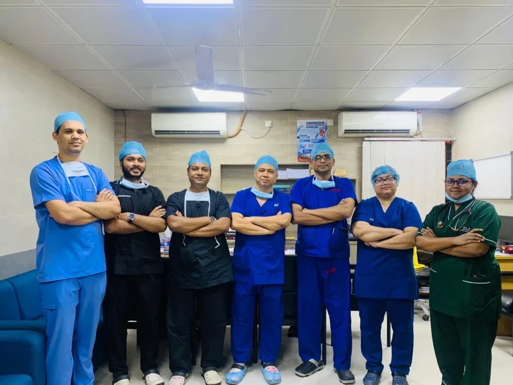 Cardiac Surgery Team in Theatre Scrubs