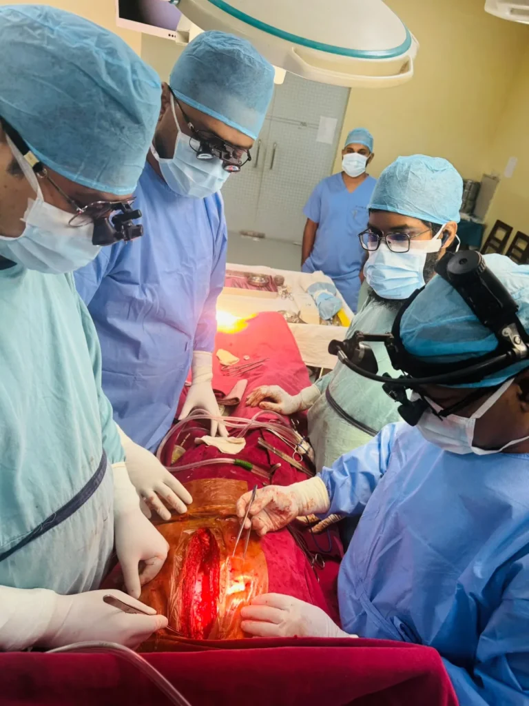 Open-Heart Procedure Under Surgical Headlights